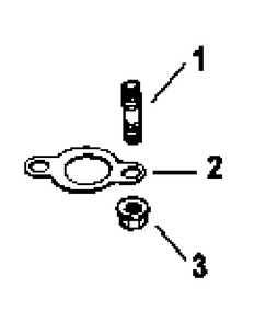 Cv25-69558 Exhaust Parts Diagram and Parts List for M60-KH 53AB5BAX150-25-HP Cub Cadet Lawn Tractor